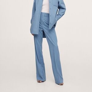 Mango x Pernille cotton wide-leg pants